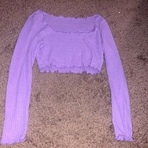 shein long sleeve crop top, never been worn